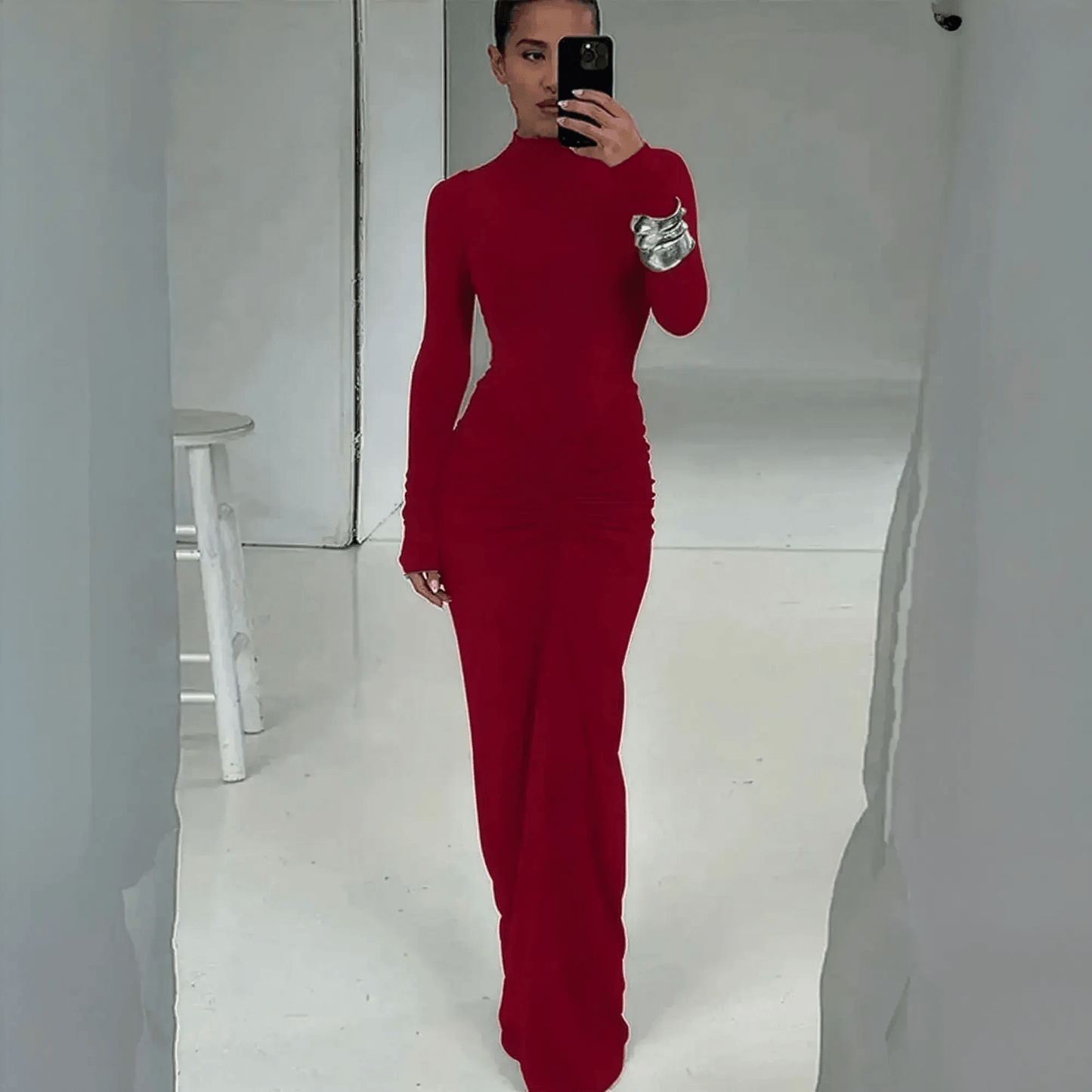 Robe Slim Plissée - Saylana