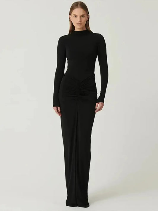 Robe Slim Plissée-Saylana