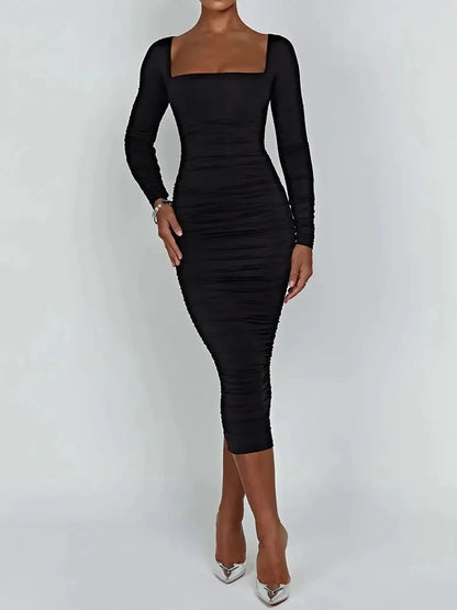Robe Soirée Hiver Sexy-Saylana