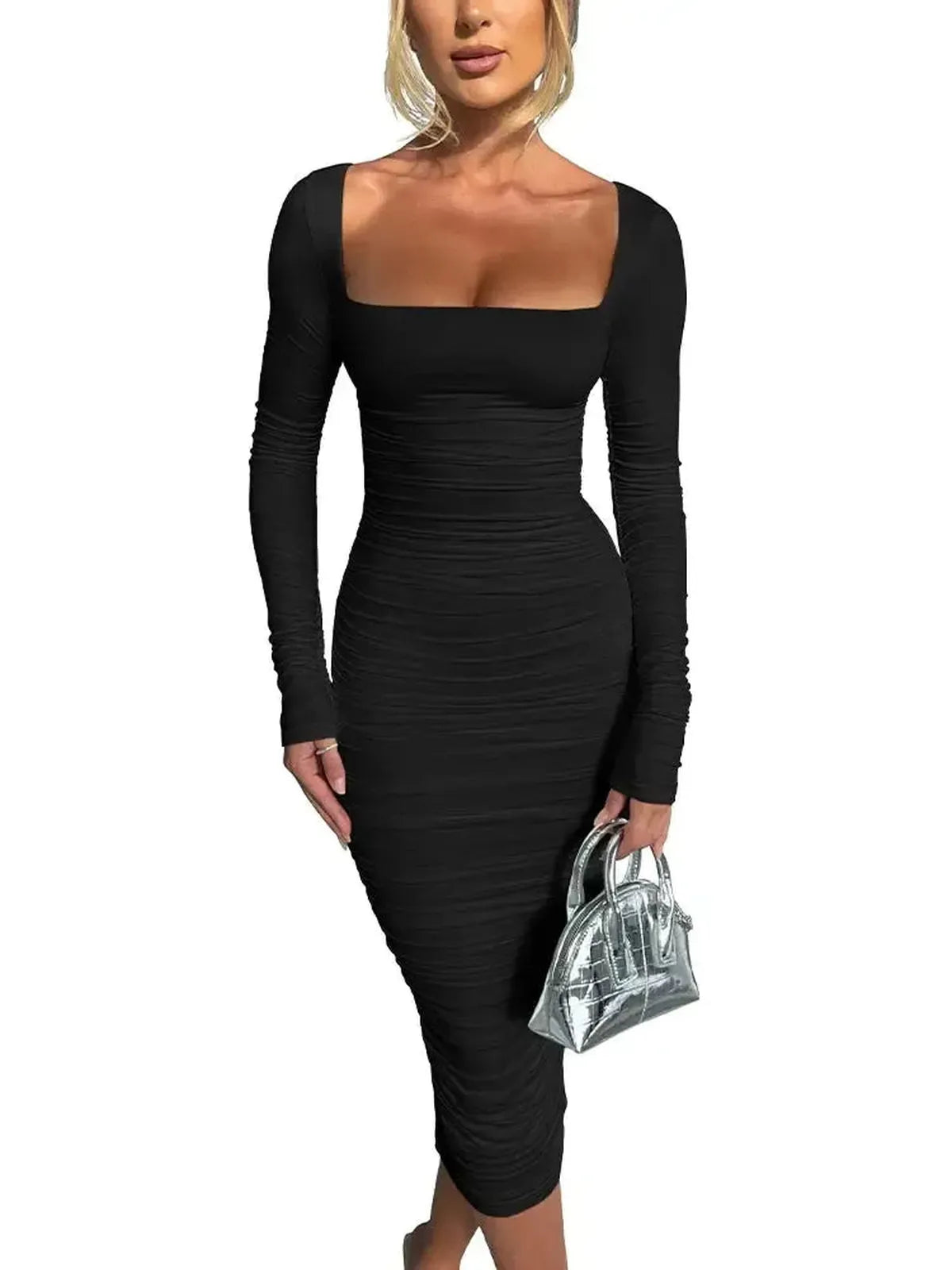 Robe Soirée Hiver Sexy-Saylana