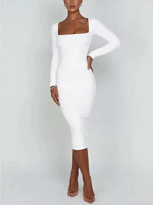 Robe Soirée Hiver Sexy-Saylana