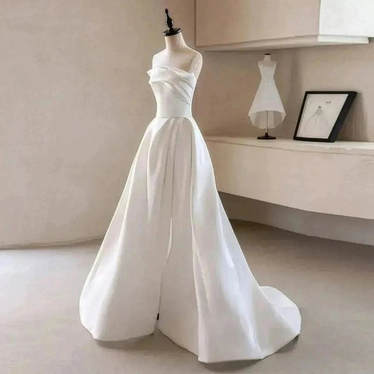 Robe Traînante Épaule Nue Élégante - Saylana