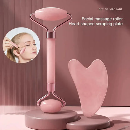 Roller Visage Jade Rose Naturel-Saylana