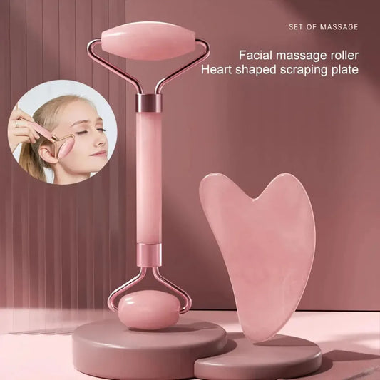 Roller Visage Jade Rose Naturel-Saylana