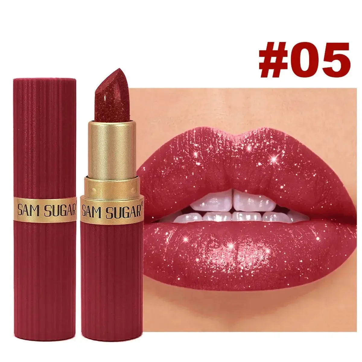 Rouge Velours Métallique Pailleté-Saylana