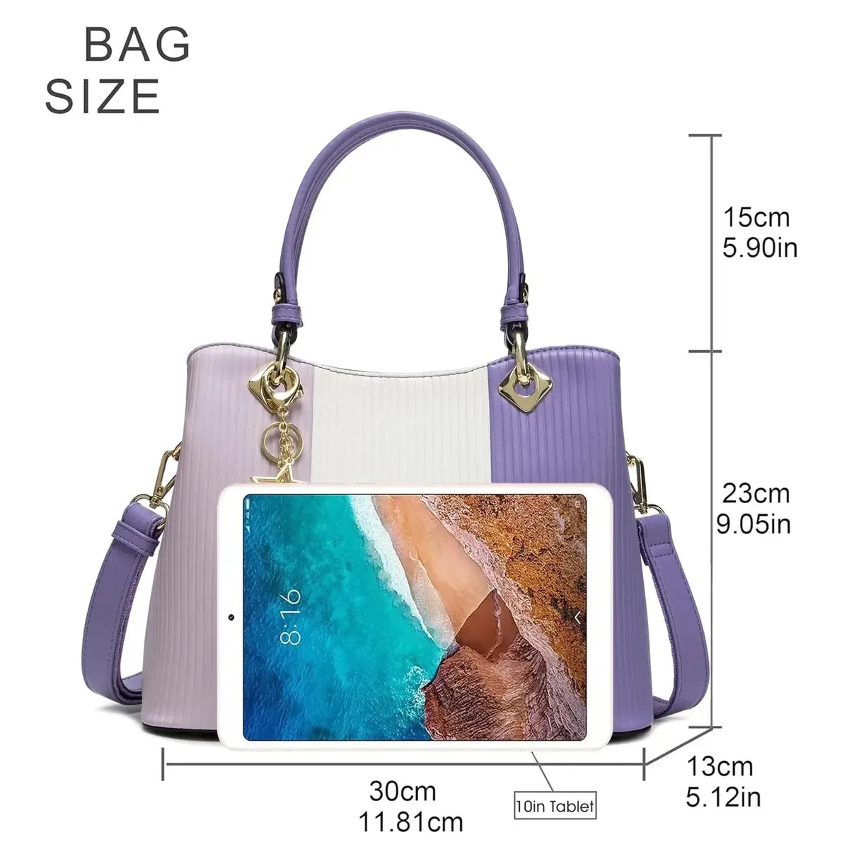 Sac à Main Femme Multi-Poches Coloré-Saylana