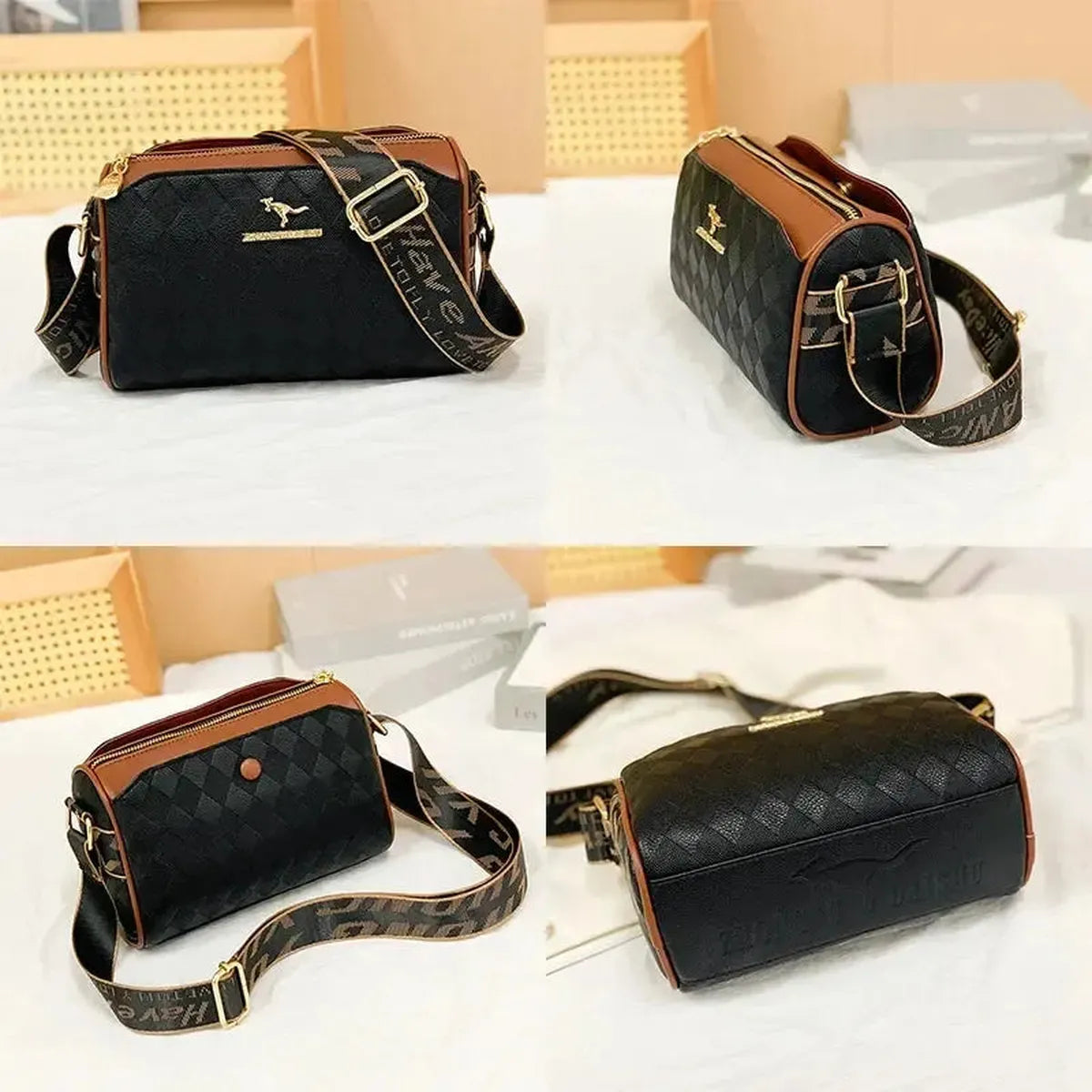 Sac Bandoulière Checkered Luxe-Saylana