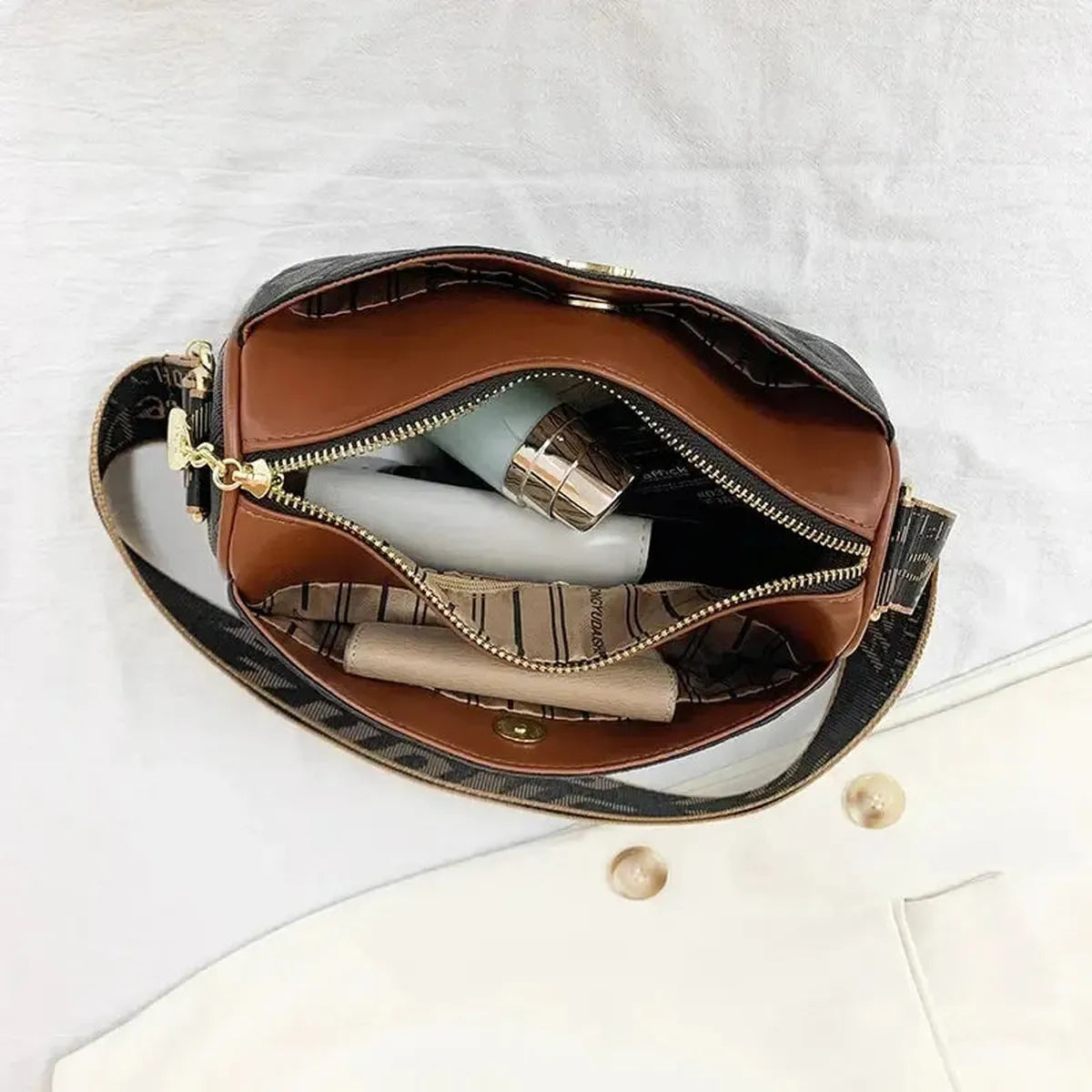 Sac Bandoulière Checkered Luxe-Saylana