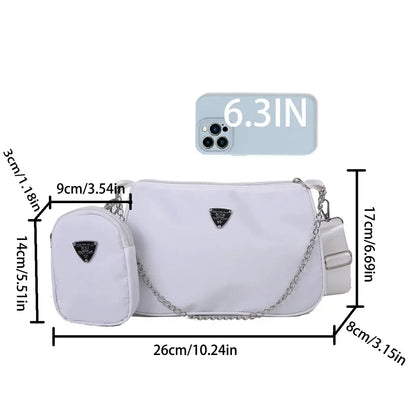 Sac Bandoulière Nylon Décontracté-Saylana