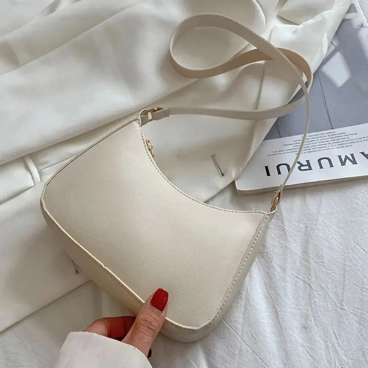 Sac Hobo Femme Simili Cuir Rétro-Saylana