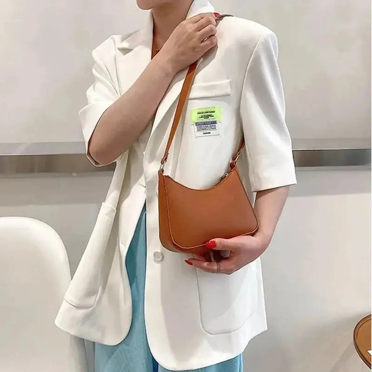 Sac Hobo Femme Simili Cuir Rétro-Saylana