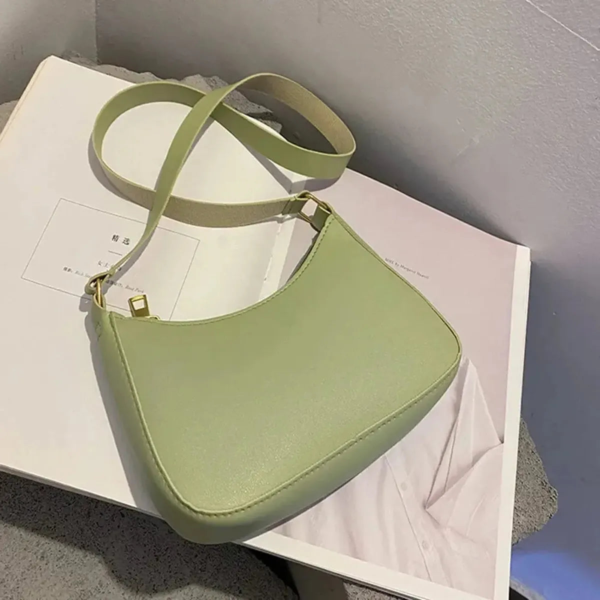 Sac Hobo Femme Simili Cuir Rétro-Saylana