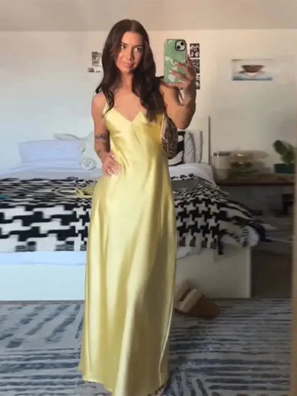 Satin Jaune Chic-Saylana