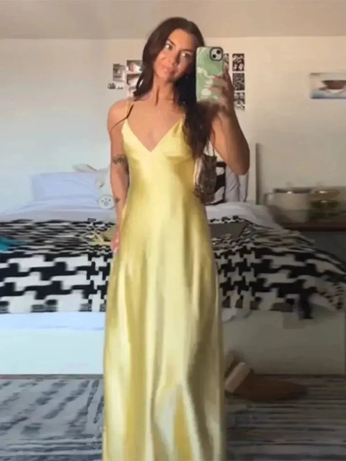 Satin Jaune Chic-Saylana