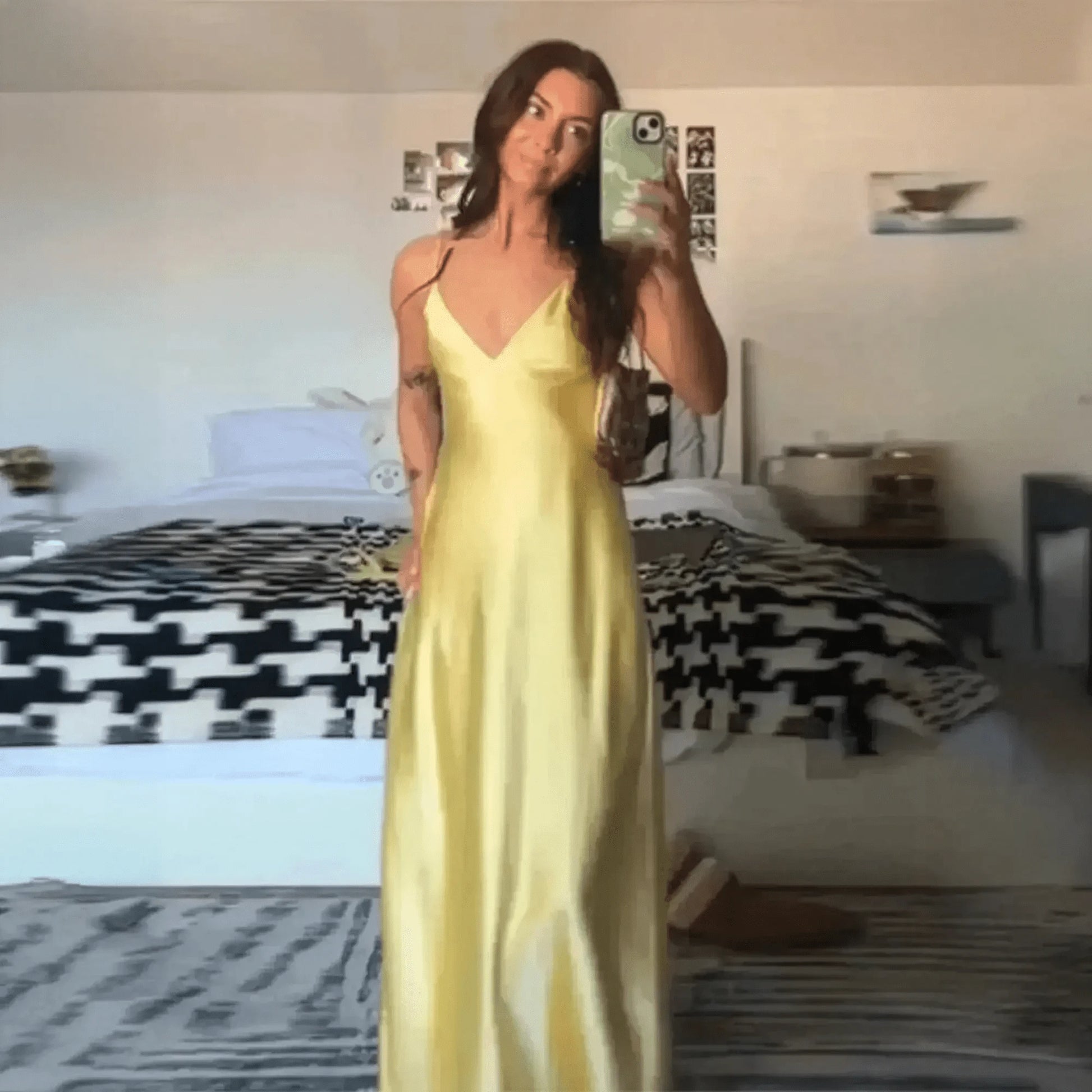 Satin Jaune Chic - Saylana