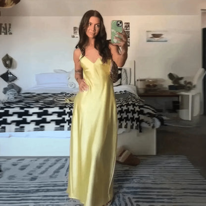 Satin Jaune Chic - Saylana