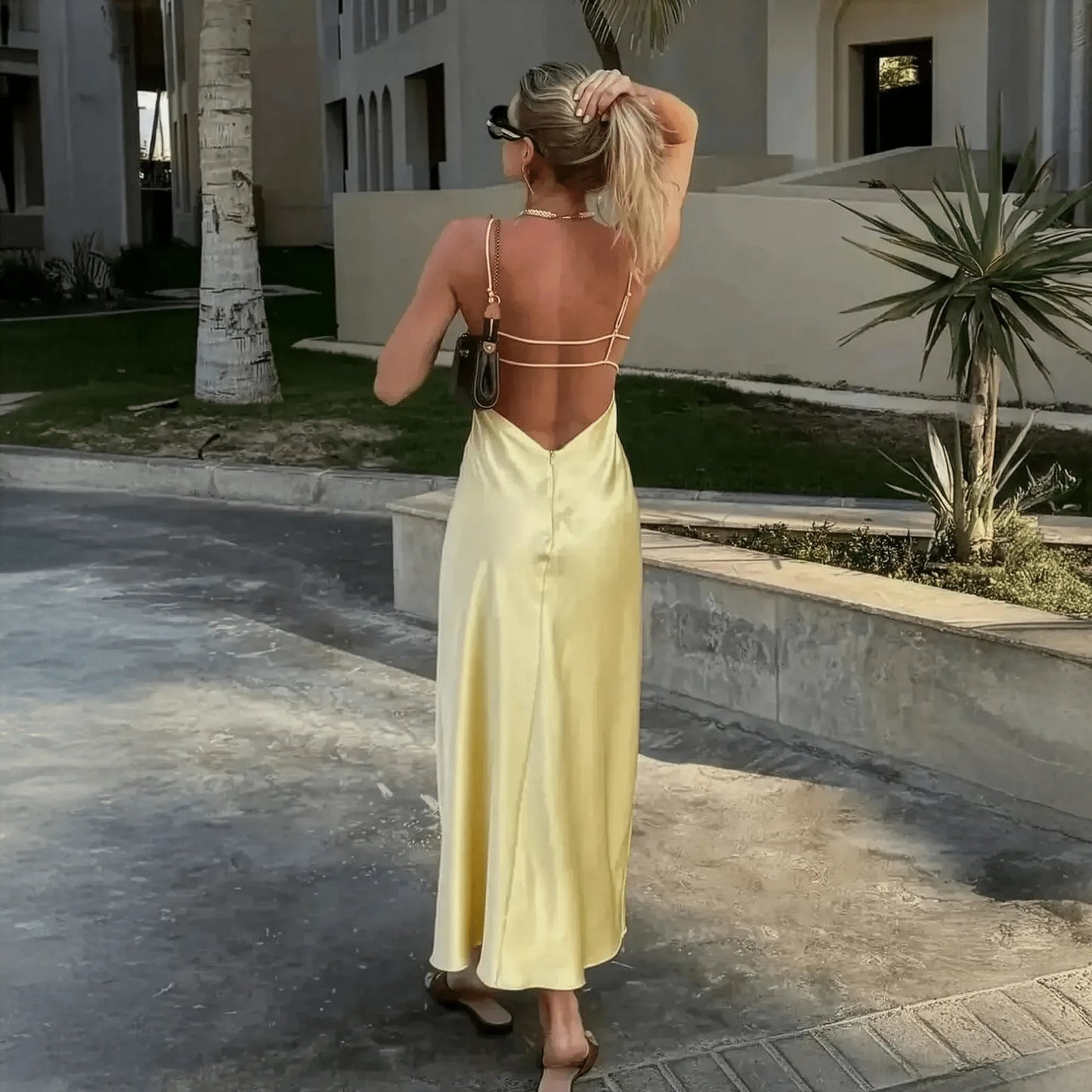 Satin Jaune Chic - Saylana