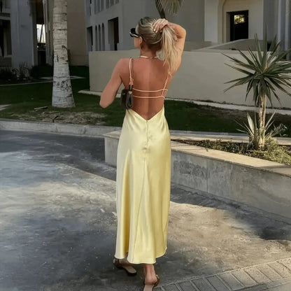 Satin Jaune Chic - Saylana