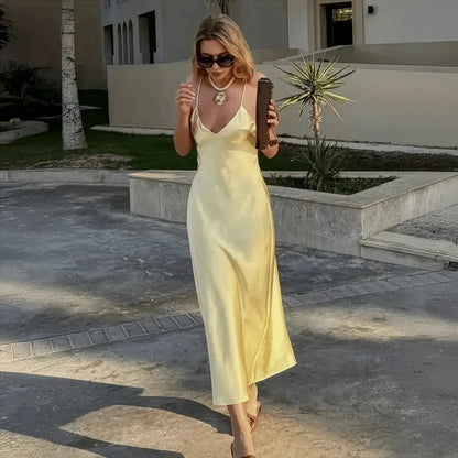 Satin Jaune Chic - Saylana