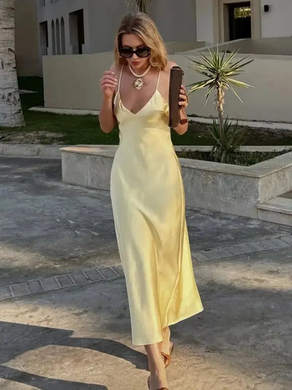 Satin Jaune Chic-Saylana
