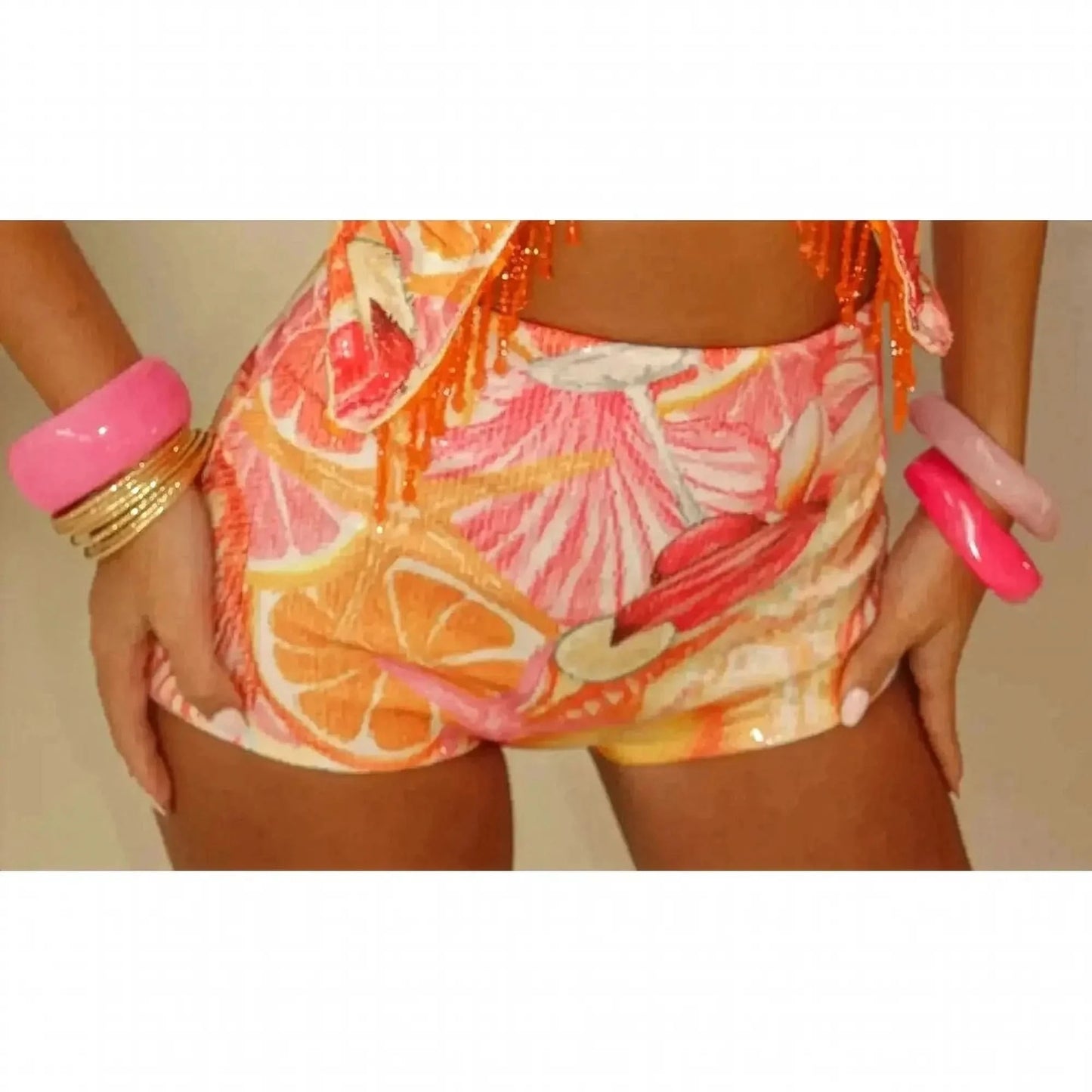 Ensemble Pailleté Haut + Mini Jupe - Saylana