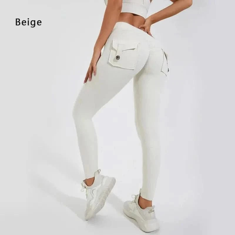 Legging Sport Femme Taille Haute Sans Couture - Saylana