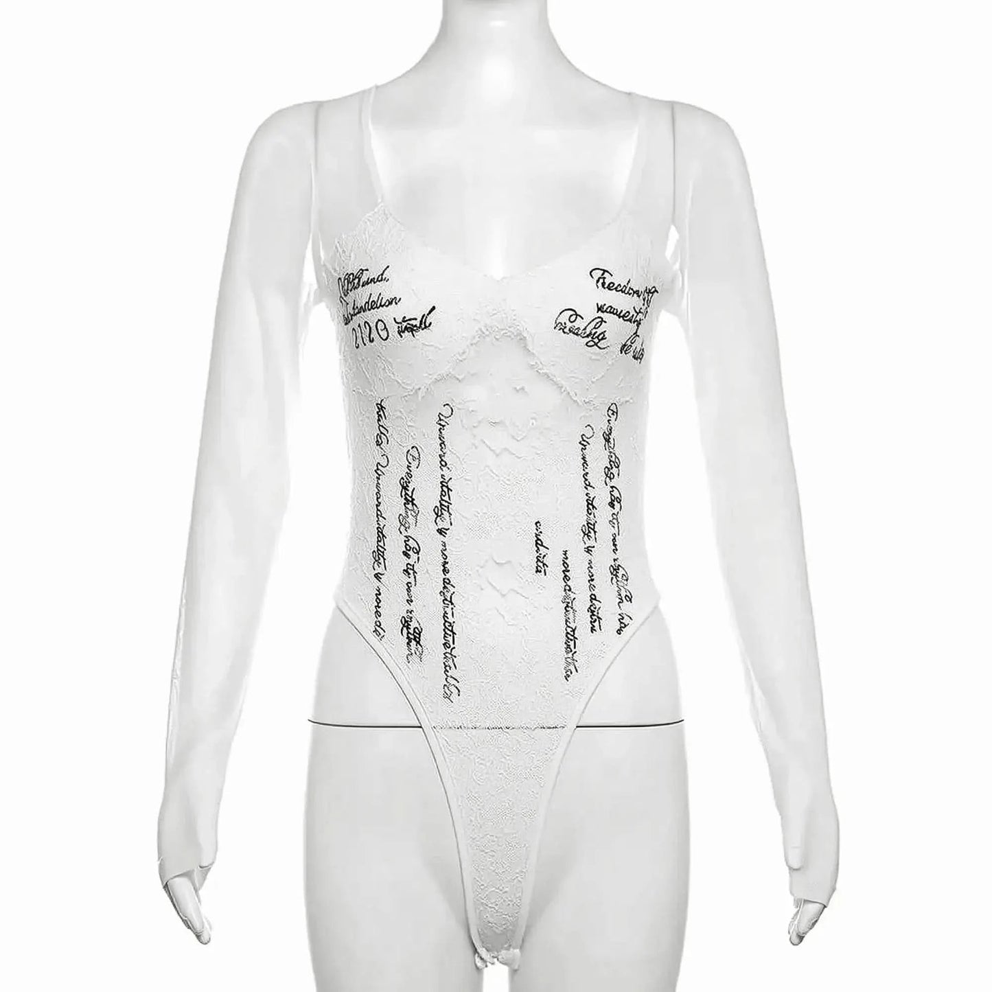 Body Manches Longues Transparent - Saylana