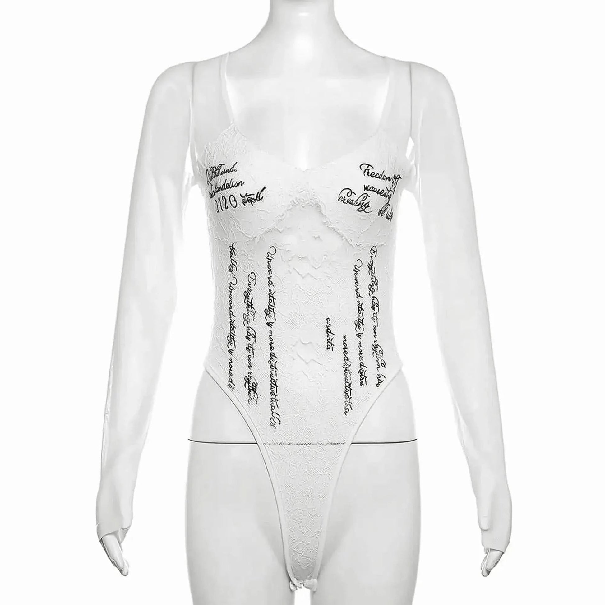 Body Manches Longues Transparent - Saylana