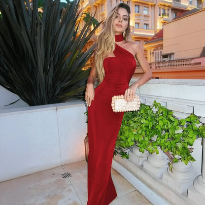 Robe Longue Moulante Dos Nu - Saylana