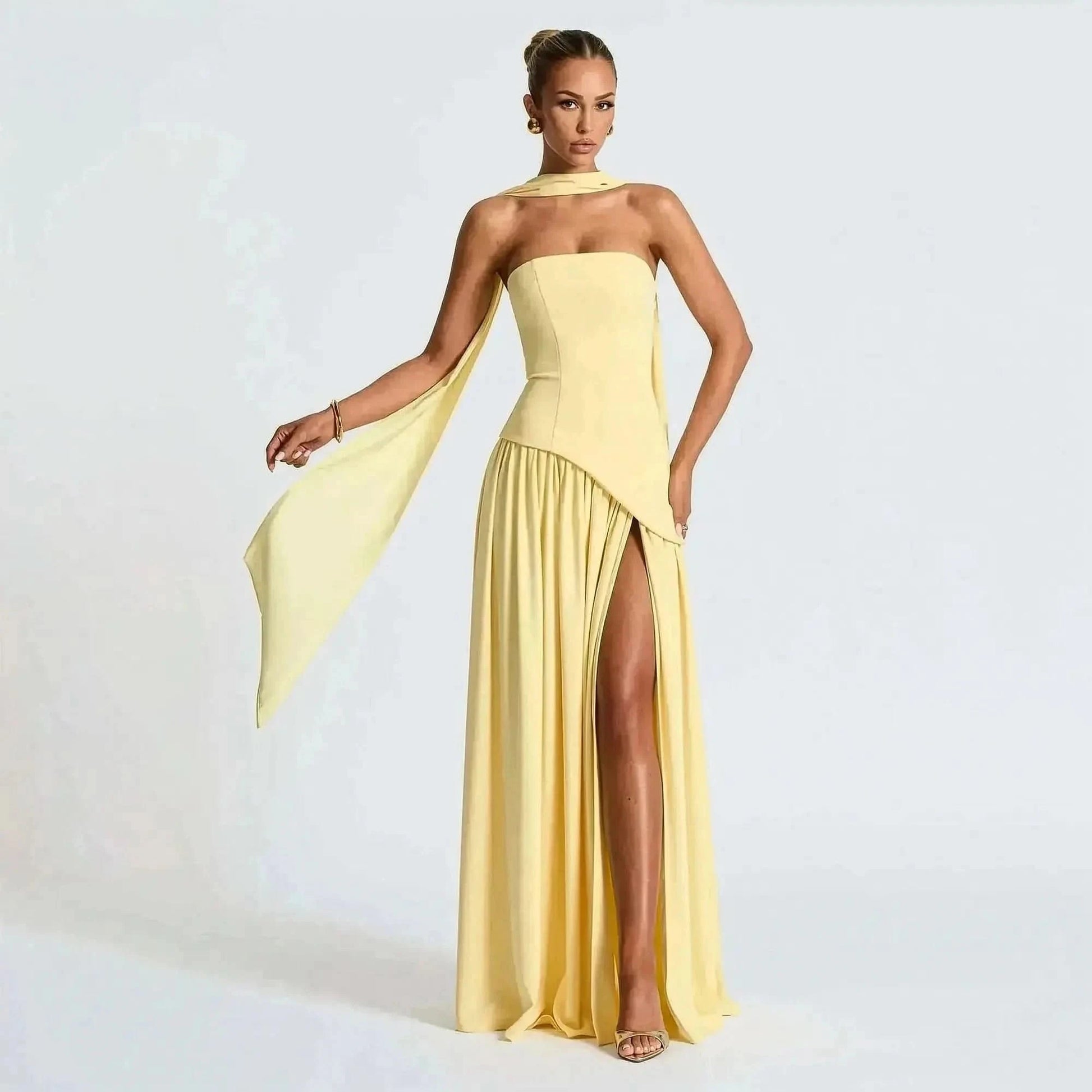 Robe Longue Épaules Dénudées - Saylana