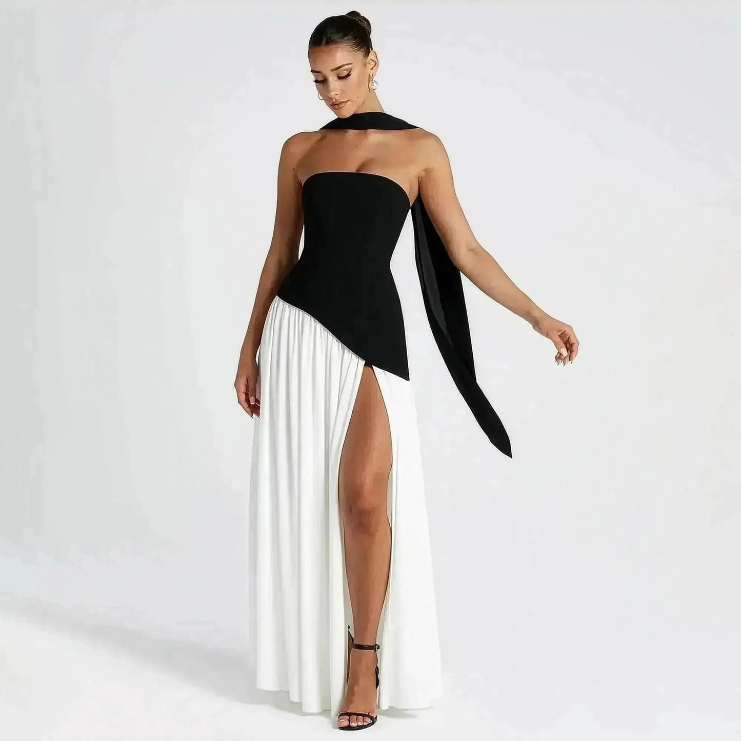 Robe Longue Épaules Dénudées - Saylana
