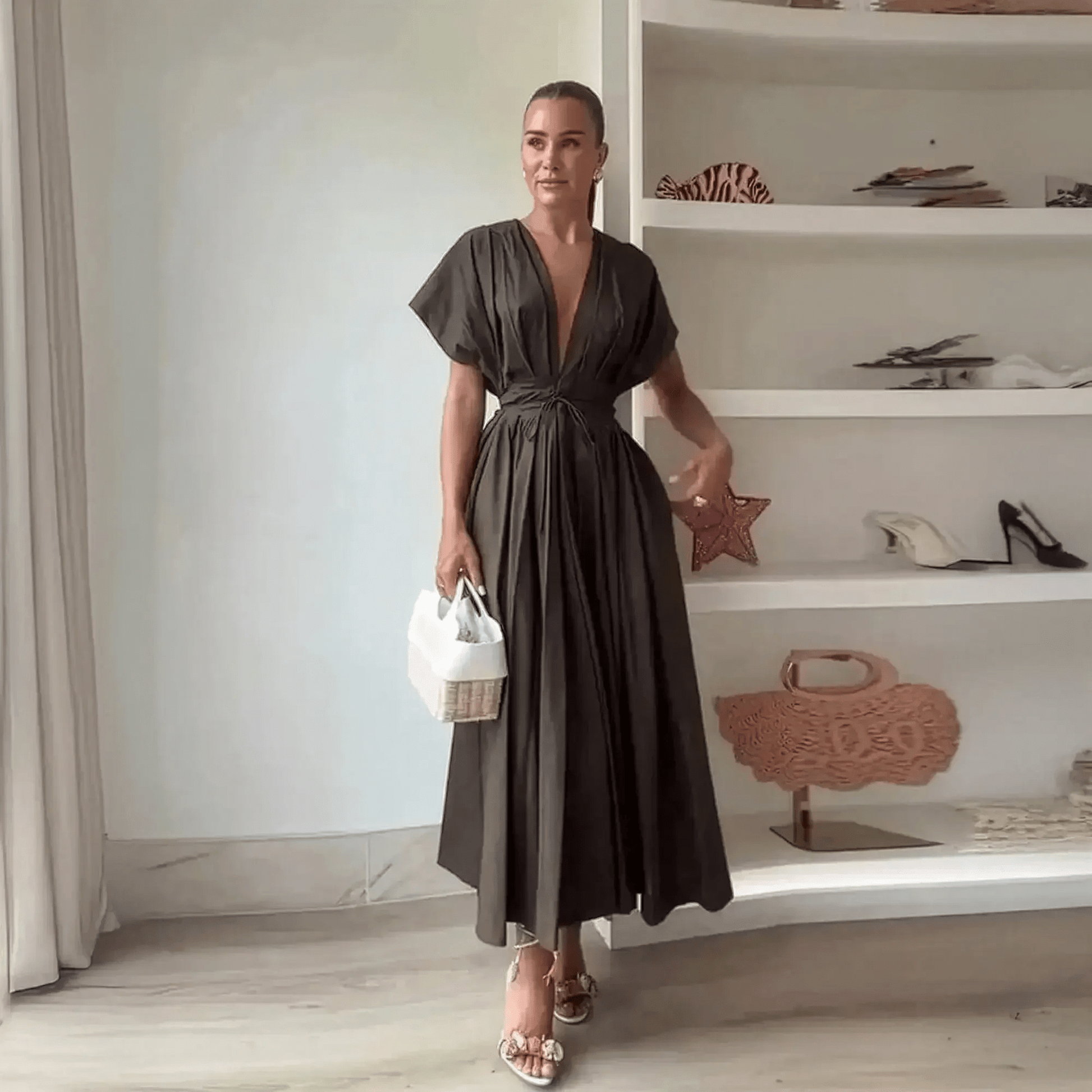 Robe Chic Plissée Taille Haute - Saylana