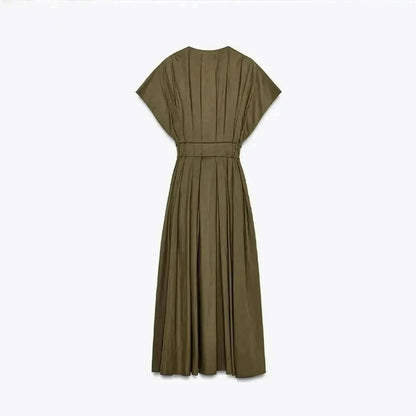 Robe Chic Plissée Taille Haute - Saylana