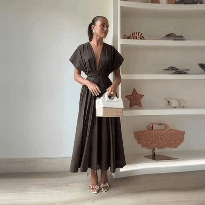 Robe Chic Plissée Taille Haute - Saylana