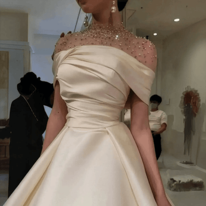 Robe de Bal Satin Élégante - Saylana