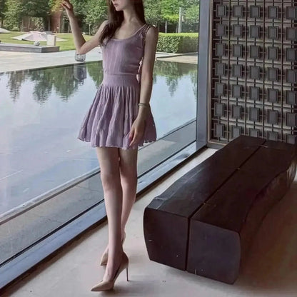 Robe Mini Sans Manches Chic - Saylana