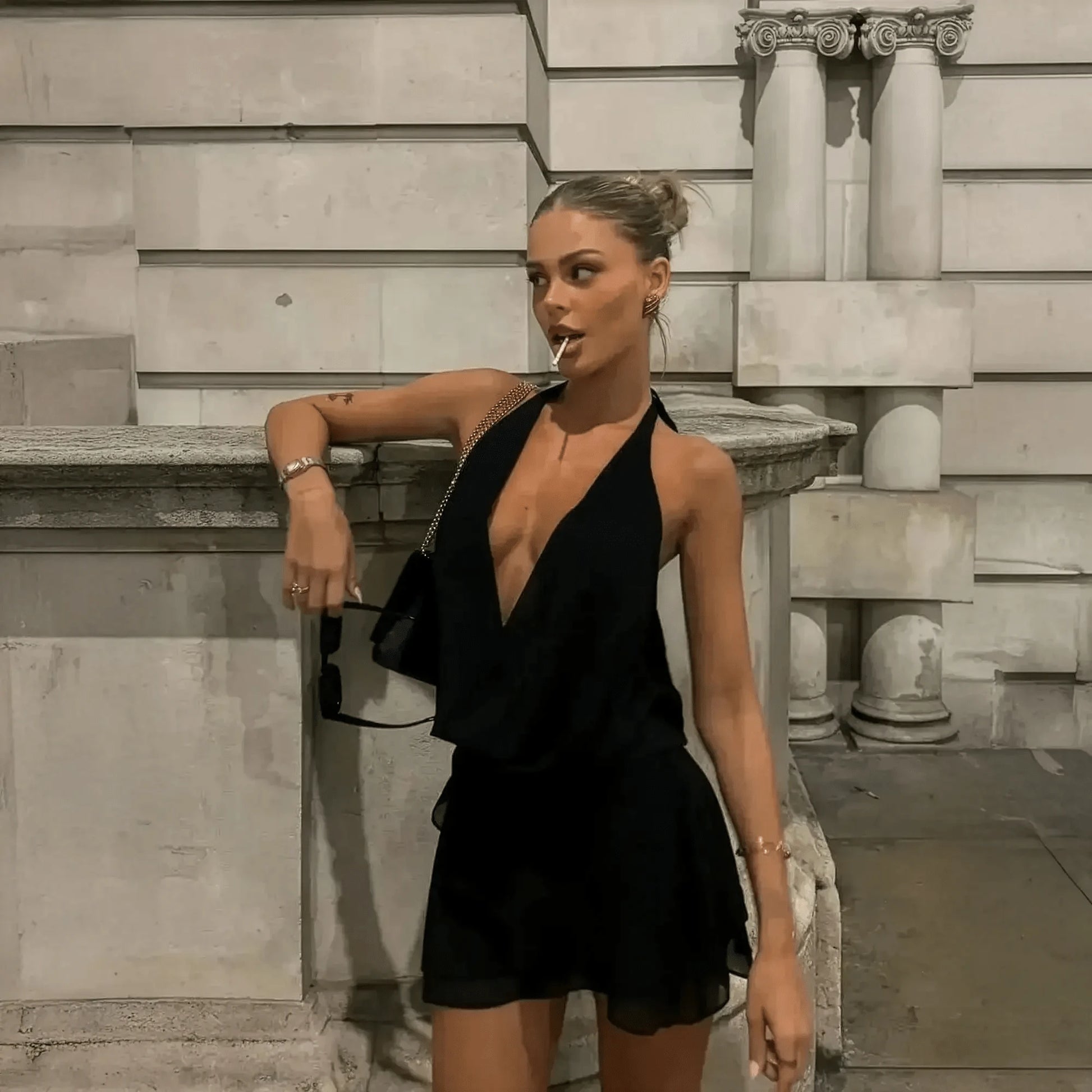 Mini Robe Plissée Chic - Saylana