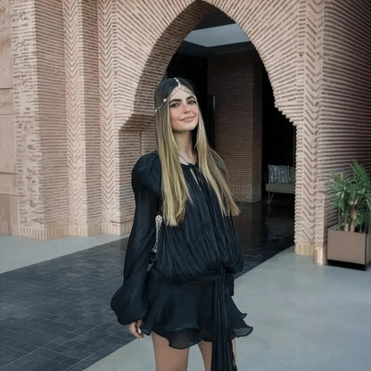 Mini Robe Plissée Chic - Saylana