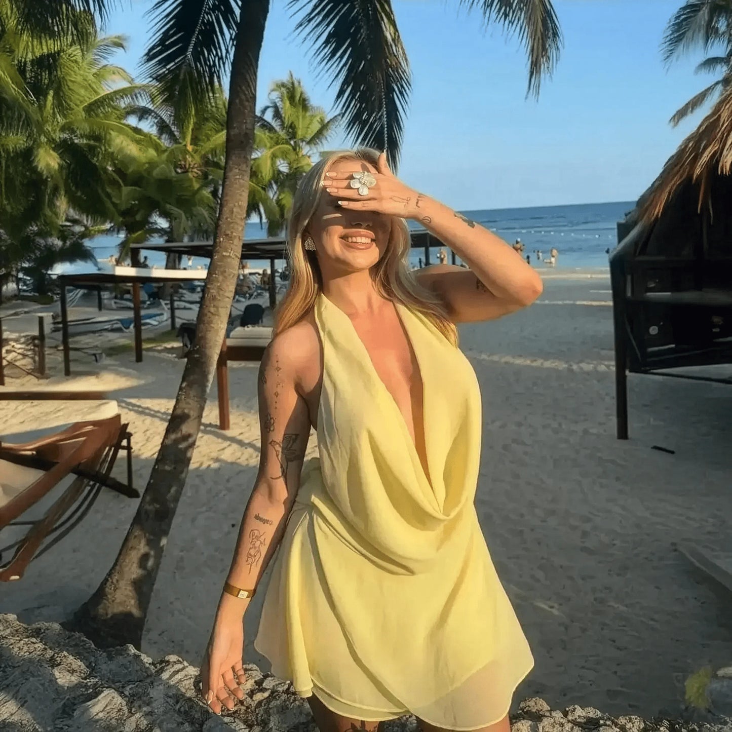 Mini Robe Plissée Chic - Saylana