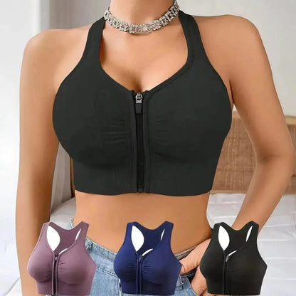 Brassière Fitness Zippée Femme Sport - Saylana