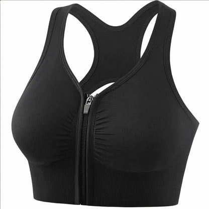 Brassière Fitness Zippée Femme Sport - Saylana