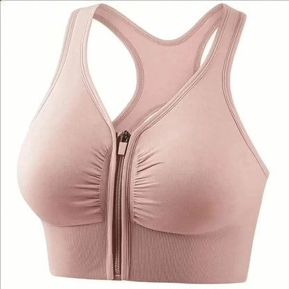 Brassière Fitness Zippée Femme Sport - Saylana
