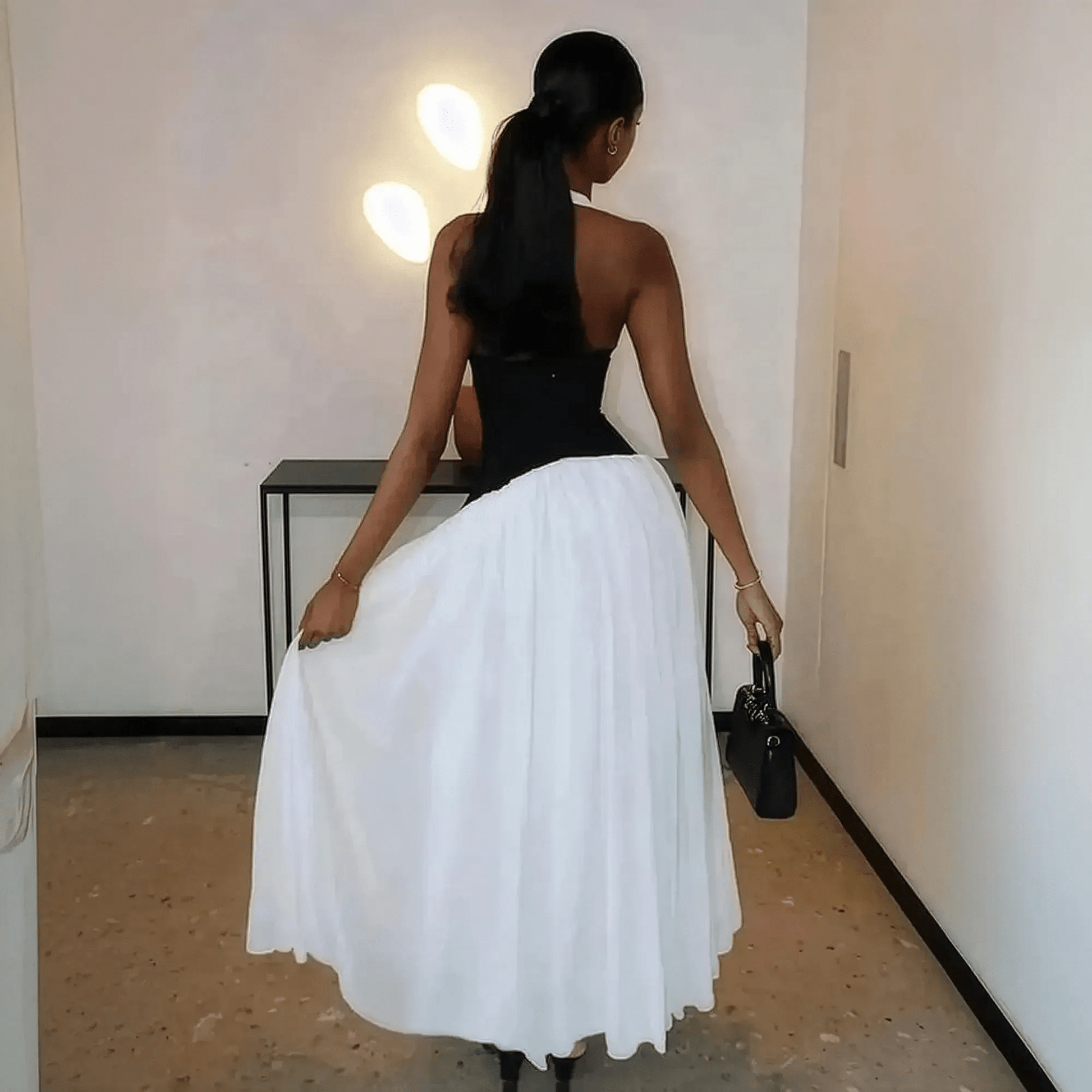 Robe Dos Nu Corset Élégante - Saylana