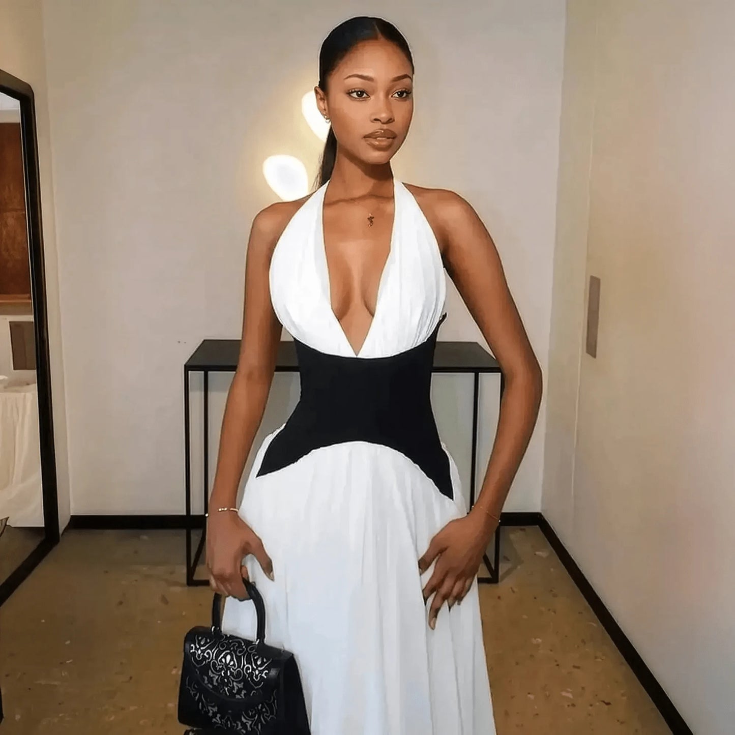 Robe Dos Nu Corset Élégante - Saylana