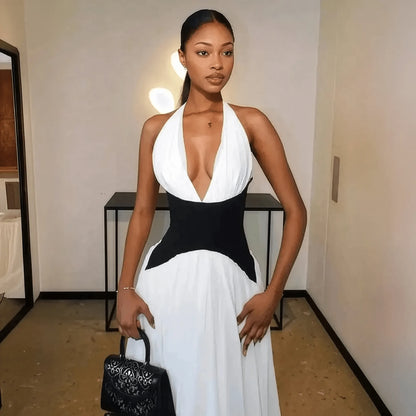 Robe Dos Nu Corset Élégante - Saylana