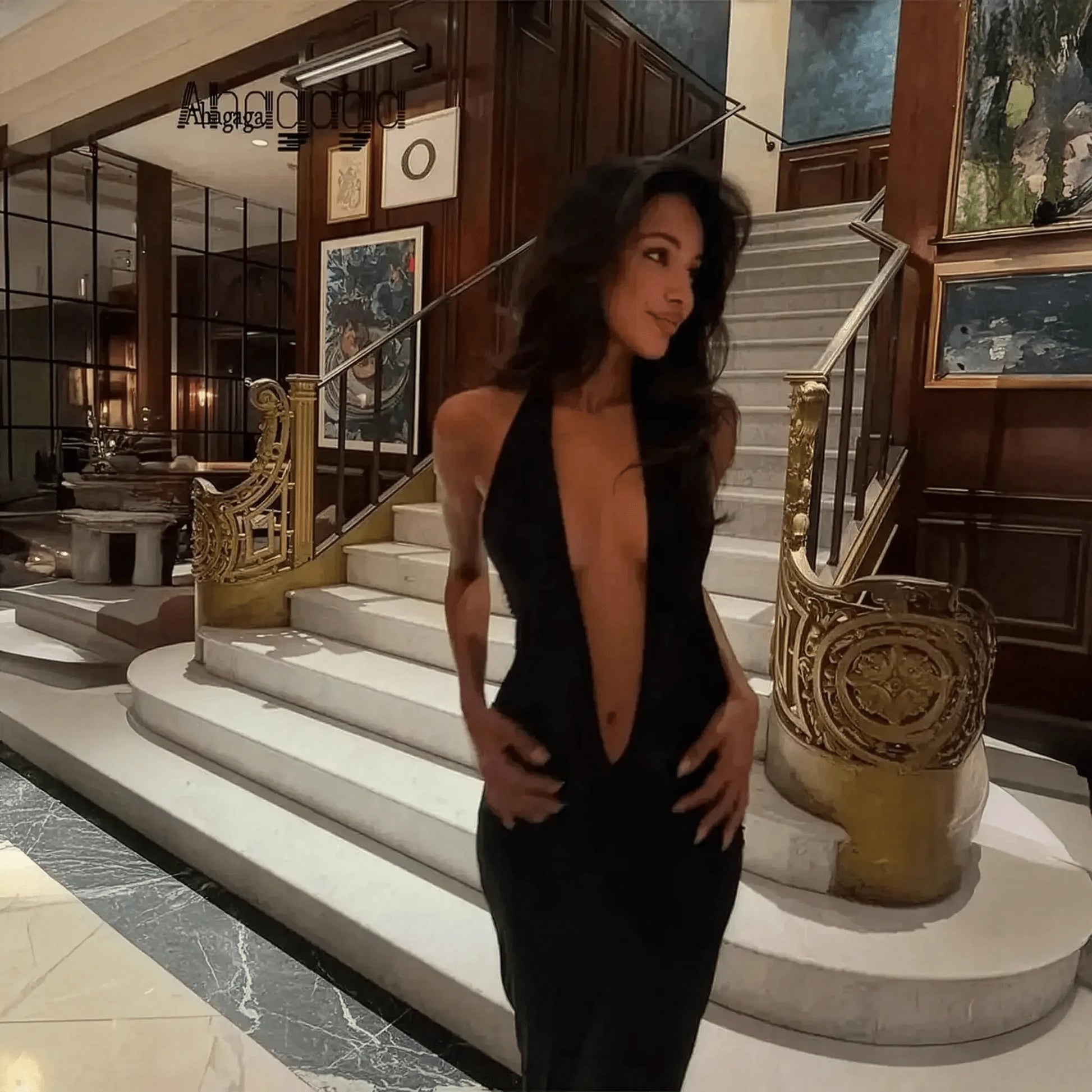 Robe Longue Moulante Dos Nu - Saylana