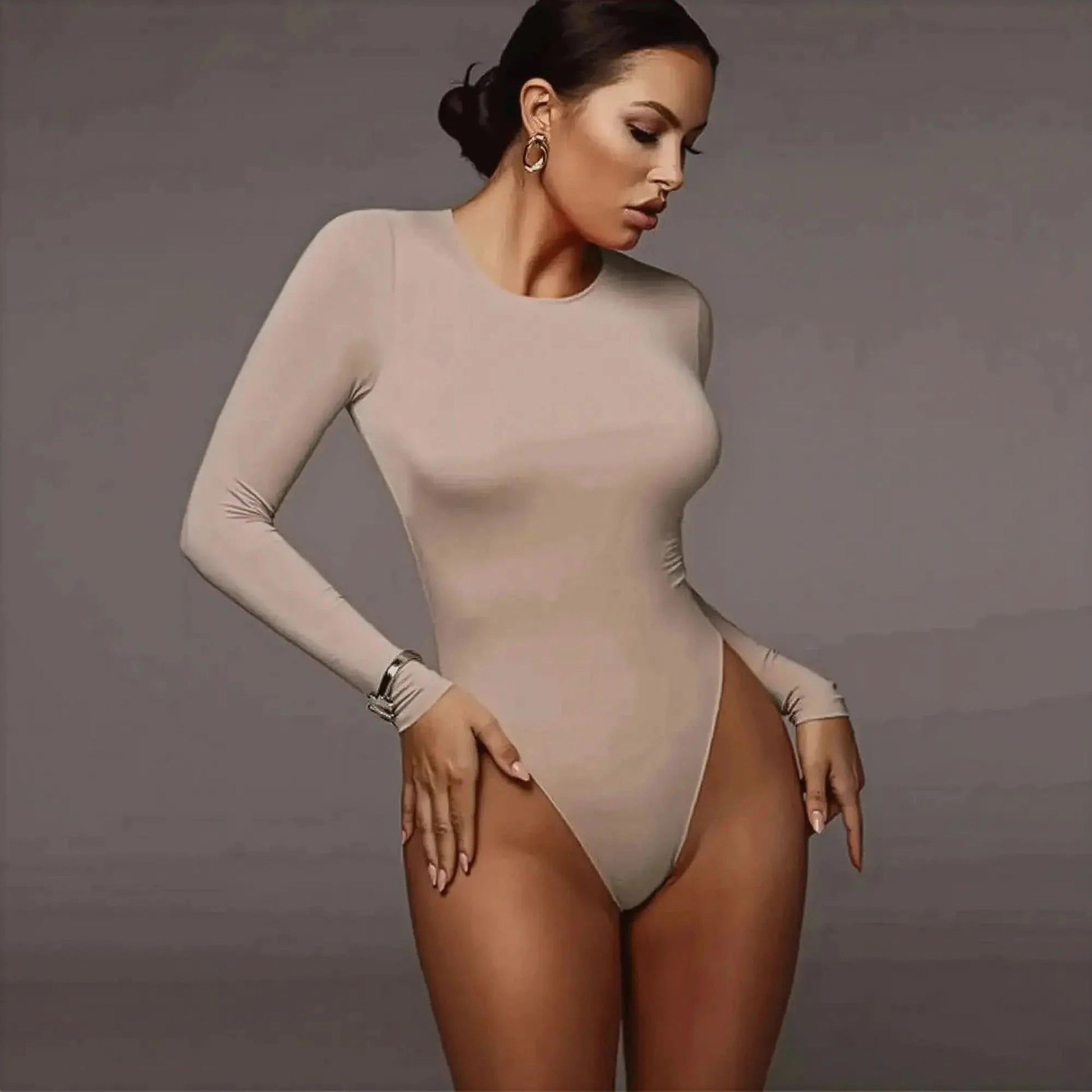 Body Manches Longues Col Rond - Saylana