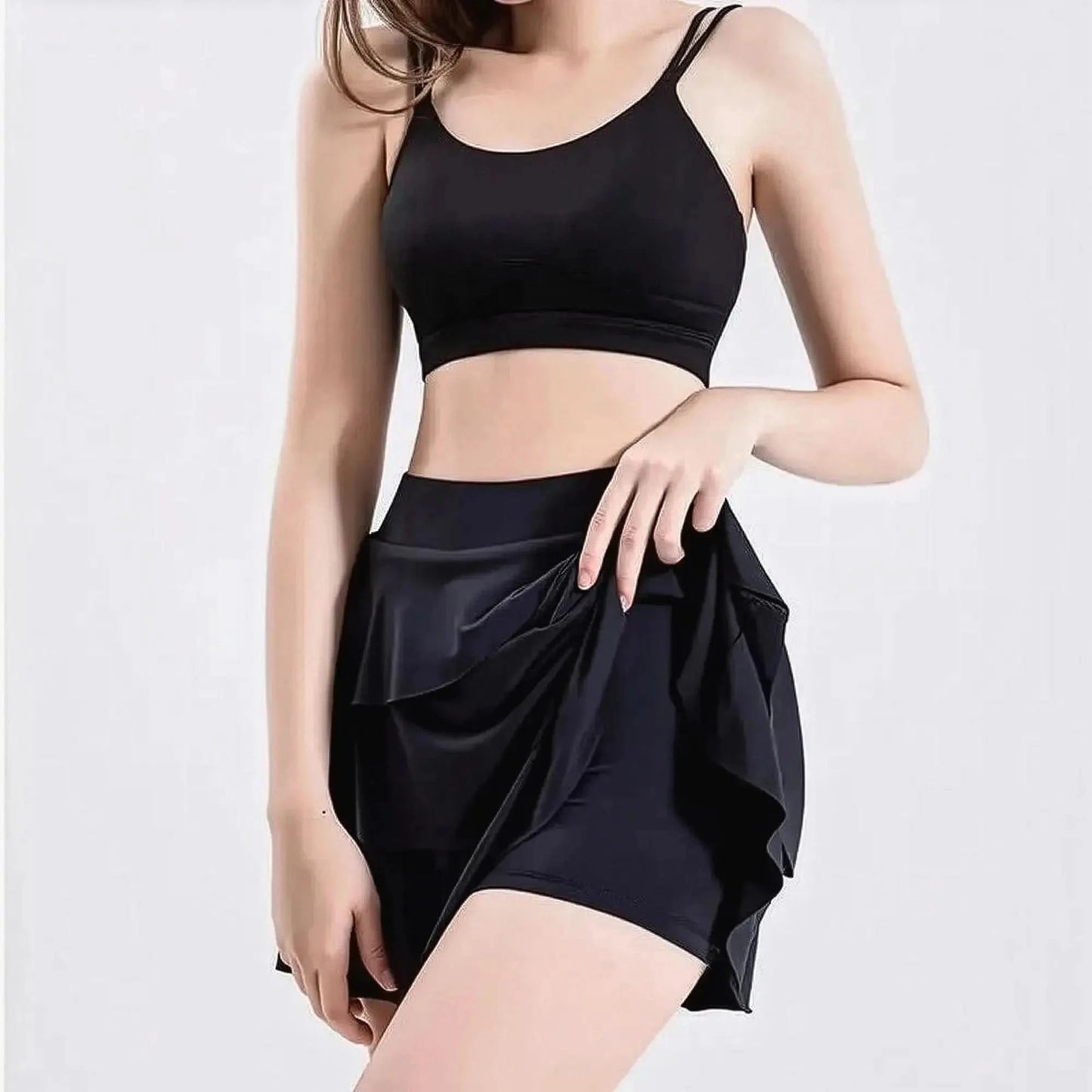 Jupe de Sport Plissée avec Poches - Saylana