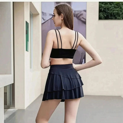 Jupe de Sport Plissée avec Poches - Saylana