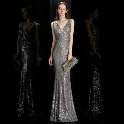 Robe Mermaid Sequins Soirée - Saylana